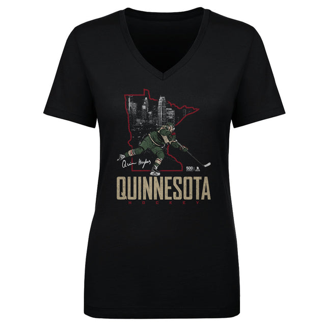 Quinn Hughes Women's V-Neck T-Shirt | 500 LEVEL