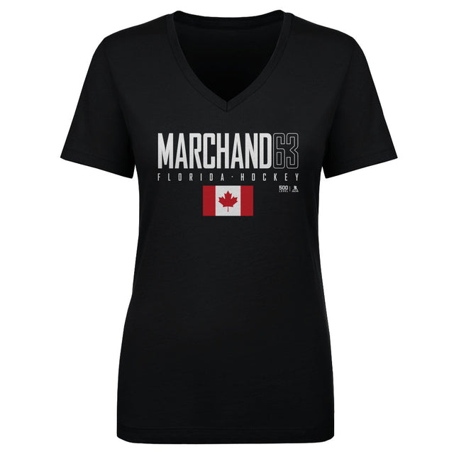 Brad Marchand Women's V-Neck T-Shirt | 500 LEVEL