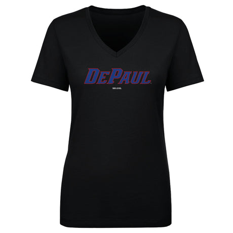 DePaul Blue Demons Women's V-Neck T-Shirt | 500 LEVEL