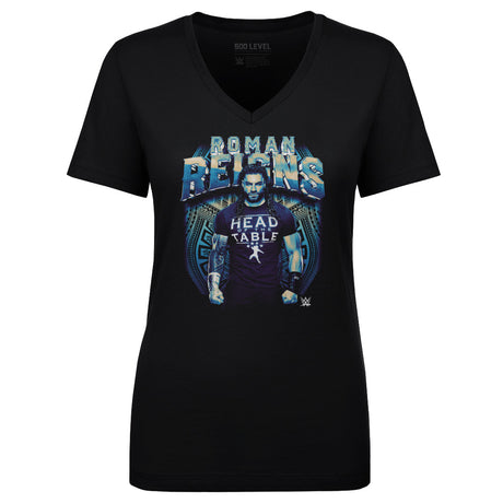 Roman Reigns Women's V-Neck T-Shirt | 500 LEVEL