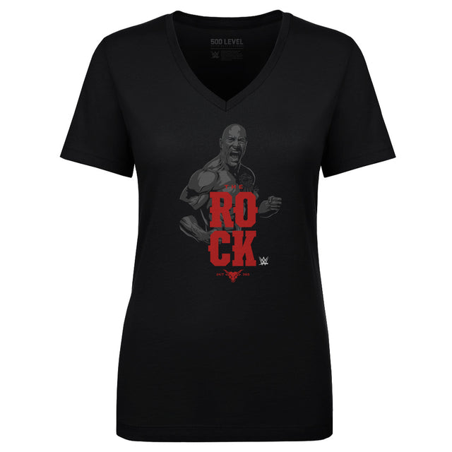 The Rock Women's V-Neck T-Shirt | 500 LEVEL