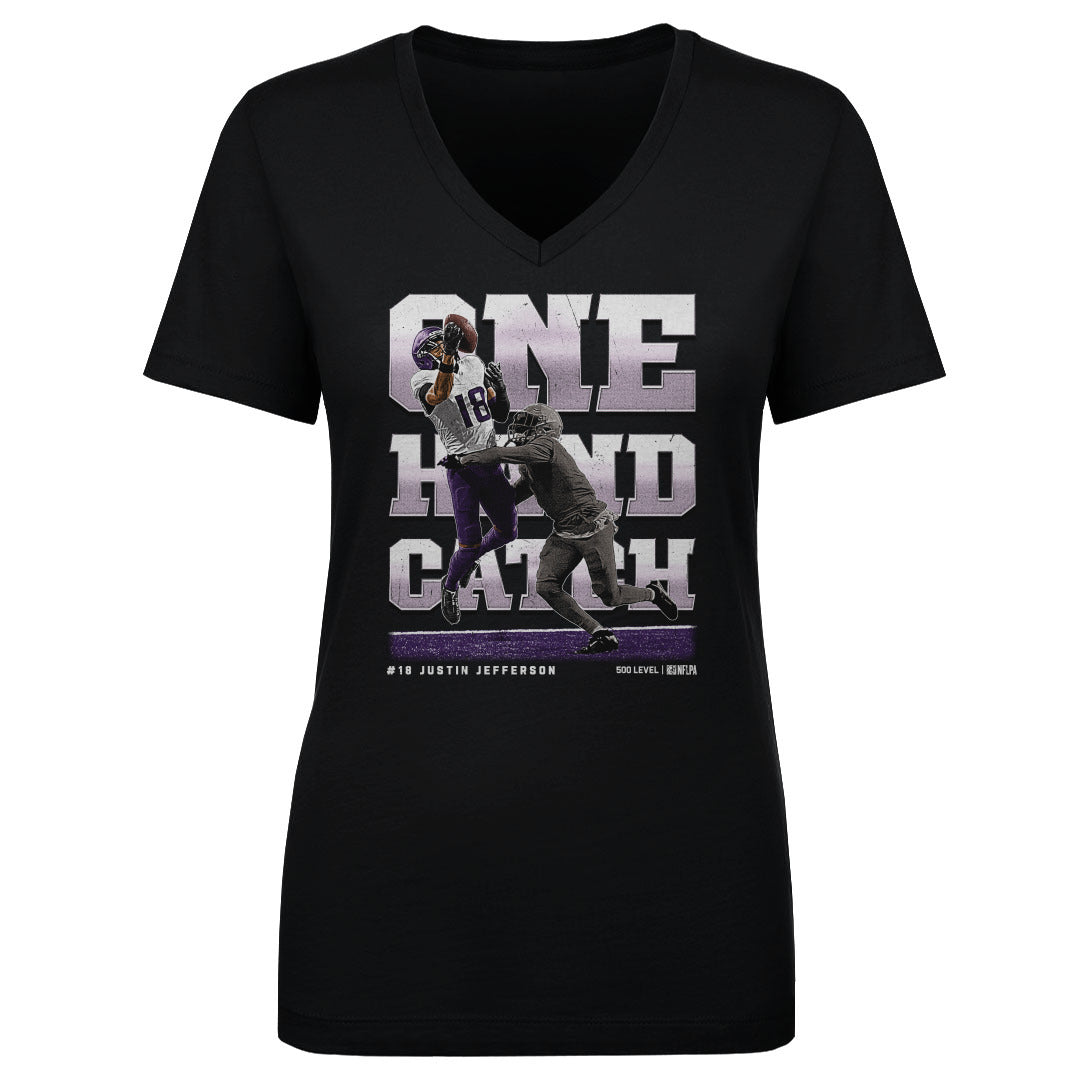 Justin Jefferson Women's V-Neck T-Shirt | 500 LEVEL