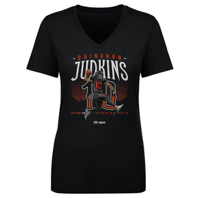 Quinshon Judkins Women's V-Neck T-Shirt | 500 LEVEL