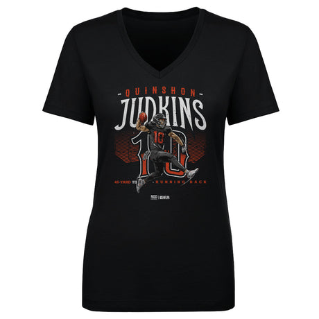 Quinshon Judkins Women's V-Neck T-Shirt | 500 LEVEL
