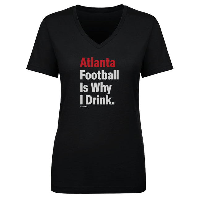 Atlanta Football Women's V-Neck T-Shirt | 500 LEVEL