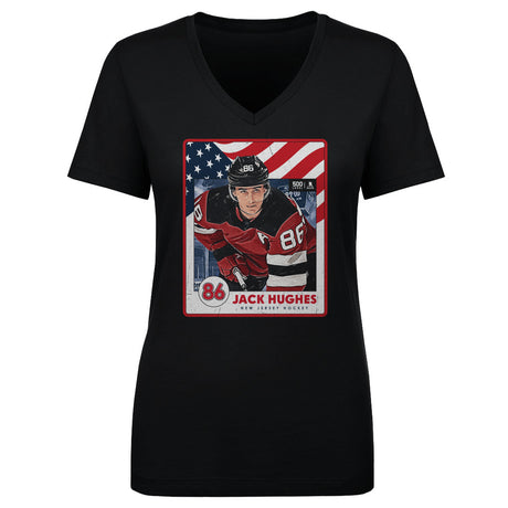 Jack Hughes Women's V-Neck T-Shirt | 500 LEVEL