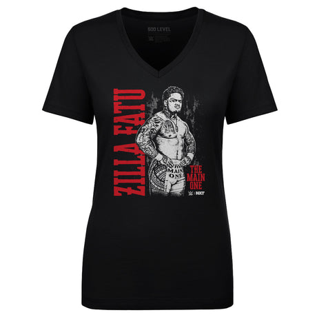 Zilla Fatu Women's V-Neck T-Shirt | 500 LEVEL