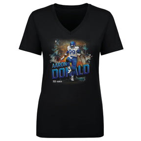 Aaron Donald Women's V-Neck T-Shirt | 500 LEVEL