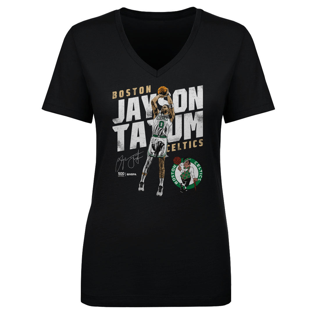 Jayson Tatum Women's V-Neck T-Shirt | 500 LEVEL