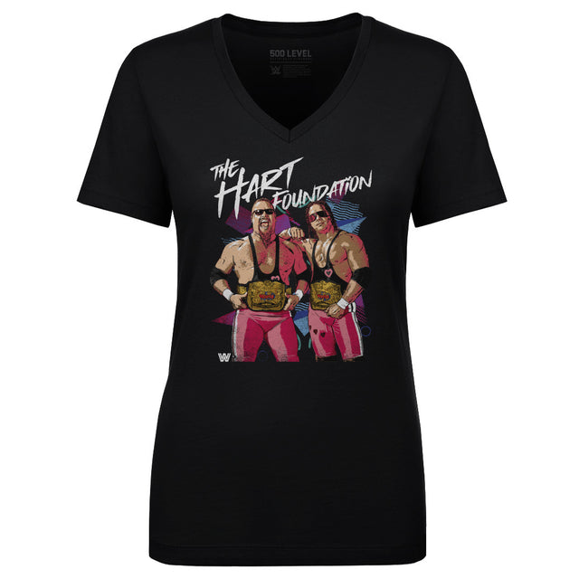 The Hart Foundation Women's V-Neck T-Shirt | 500 LEVEL