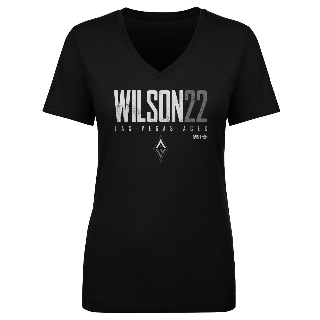 A'ja Wilson Women's V-Neck T-Shirt | 500 LEVEL