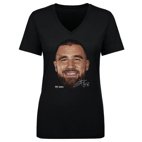 Travis Kelce Women's V-Neck T-Shirt | 500 LEVEL