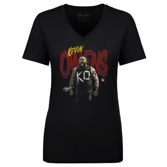 Kevin Owens Women's V-Neck T-Shirt | 500 LEVEL