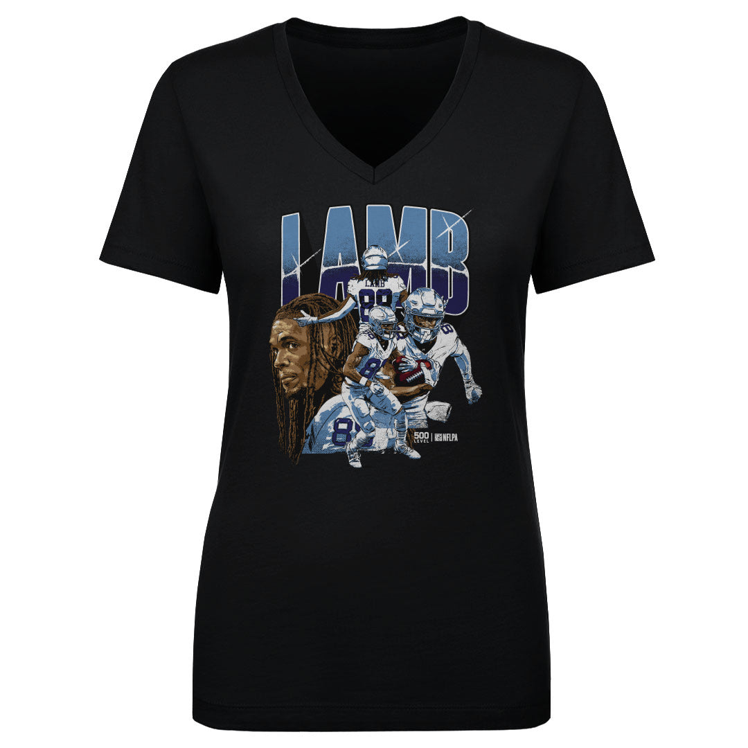 CeeDee Lamb Women's V-Neck T-Shirt | 500 LEVEL