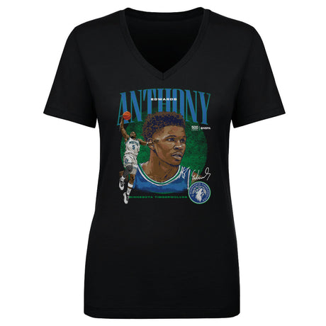 Anthony Edwards Women's V-Neck T-Shirt | 500 LEVEL
