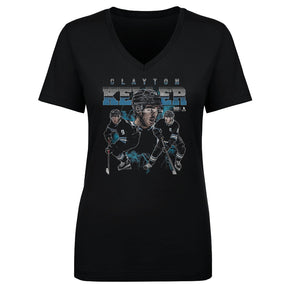 Clayton Keller Women's V-Neck T-Shirt | 500 LEVEL