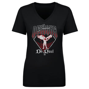 DePaul Blue Demons Women's V-Neck T-Shirt | 500 LEVEL