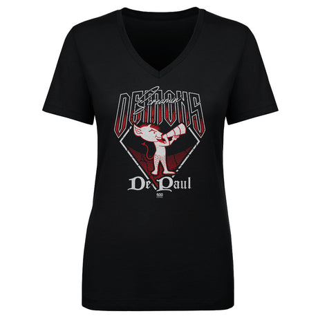 DePaul Blue Demons Women's V-Neck T-Shirt | 500 LEVEL