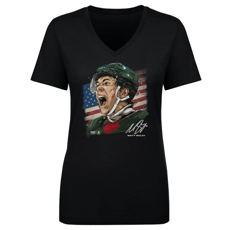 Matt Boldy Women's V-Neck T-Shirt | 500 LEVEL