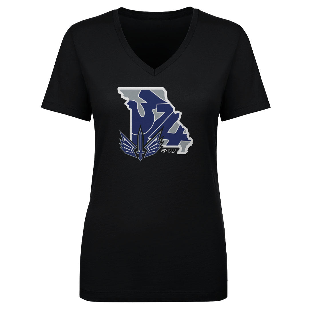 St. Louis Battlehawks Women's V-Neck T-Shirt | 500 LEVEL
