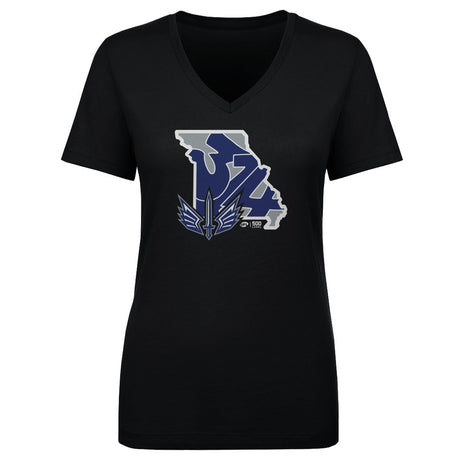 St. Louis Battlehawks Women's V-Neck T-Shirt | 500 LEVEL