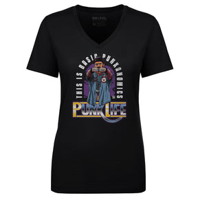 CM Punk Women's V-Neck T-Shirt | 500 LEVEL