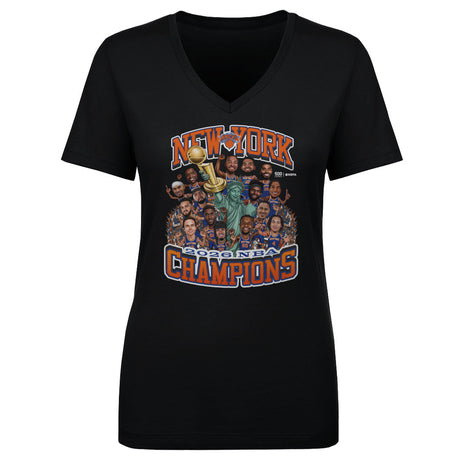 New York Knicks Women's V-Neck T-Shirt | 500 LEVEL