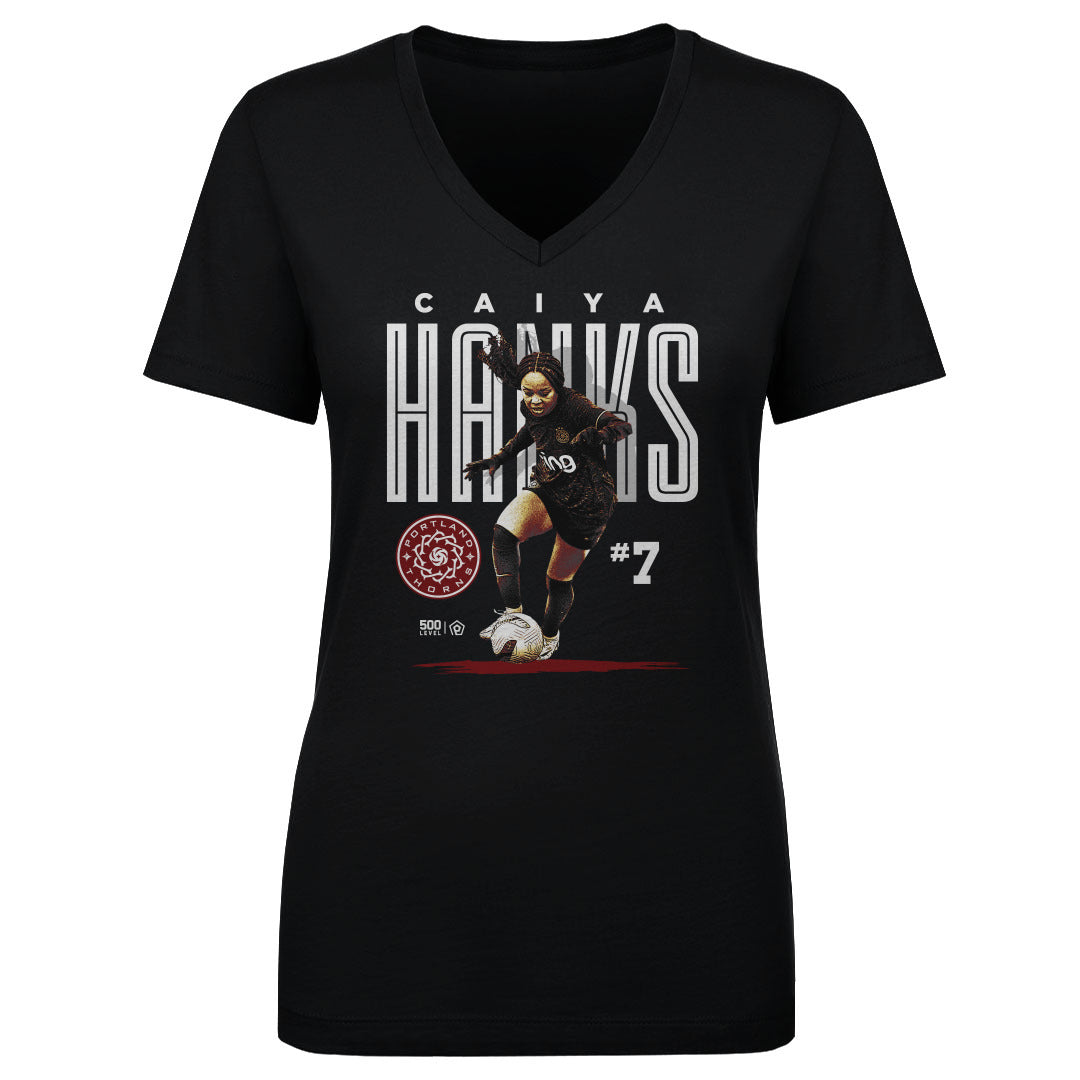 Caiya Hanks Women's V-Neck T-Shirt | 500 LEVEL