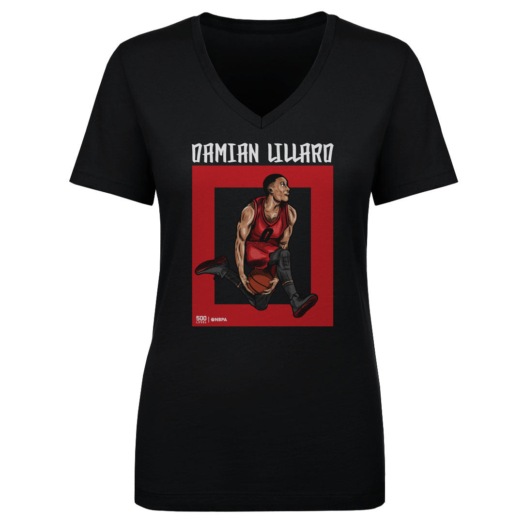 Damian Lillard Women's V-Neck T-Shirt | 500 LEVEL