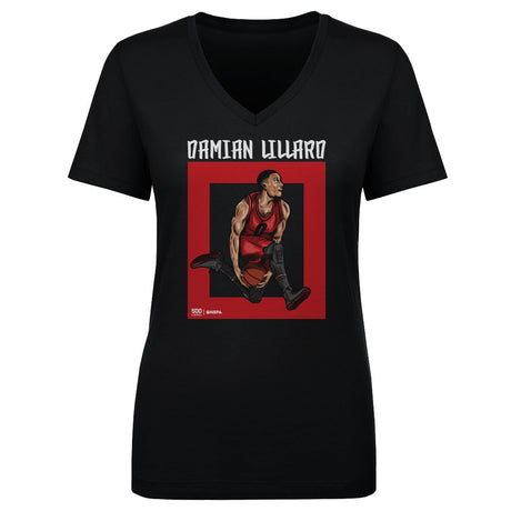 Damian Lillard Women's V-Neck T-Shirt | 500 LEVEL