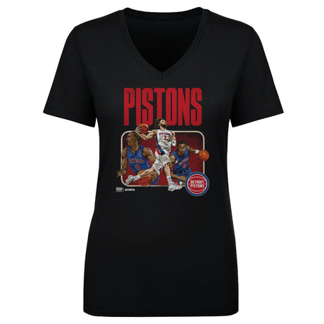 Detroit Pistons Women's V-Neck T-Shirt | 500 LEVEL