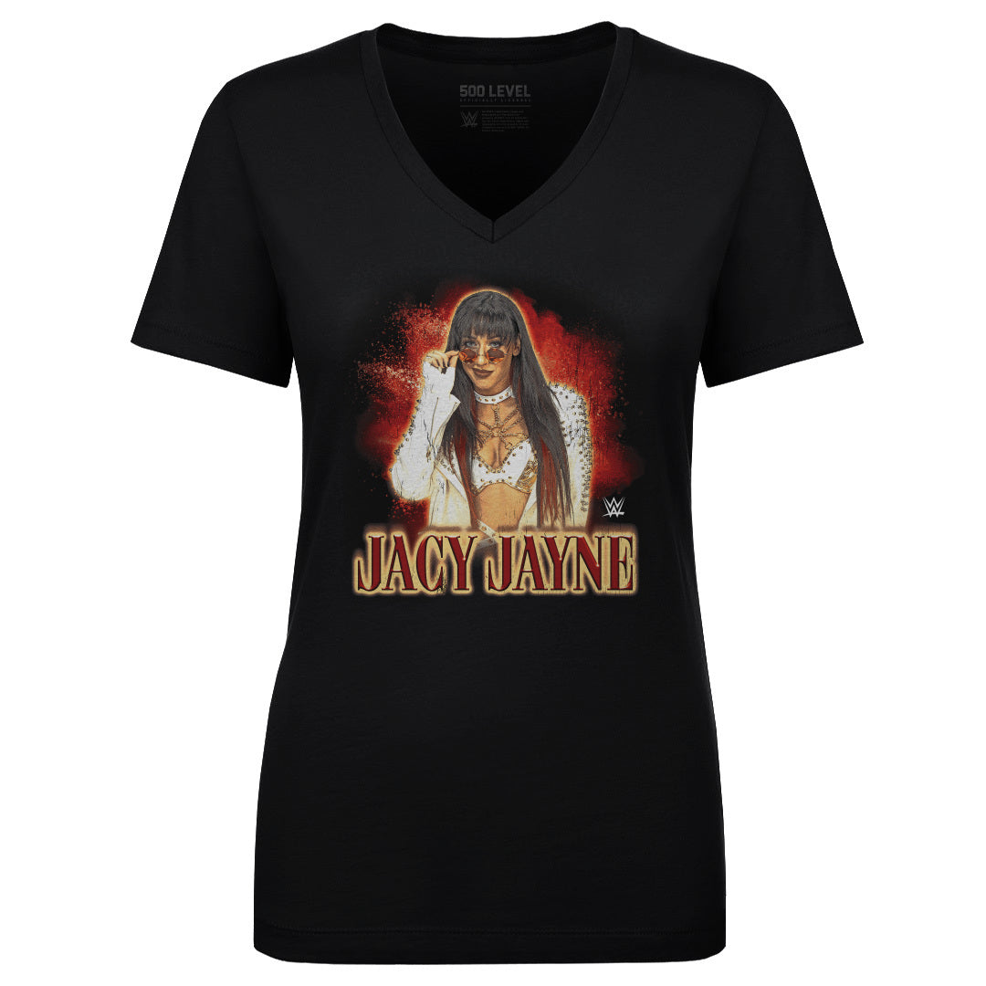 Jacy Jayne Women's V-Neck T-Shirt | 500 LEVEL
