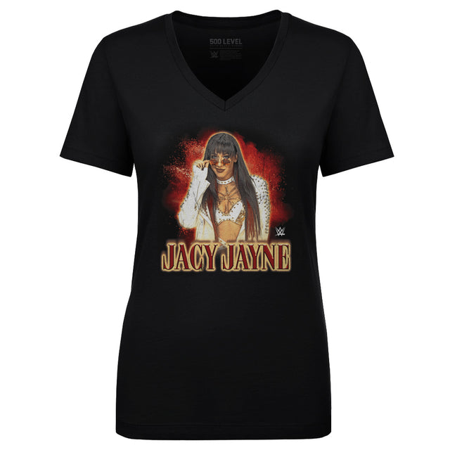 Jacy Jayne Women's V-Neck T-Shirt | 500 LEVEL