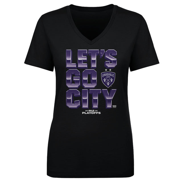 Louisville City FC Women's V-Neck T-Shirt | 500 LEVEL