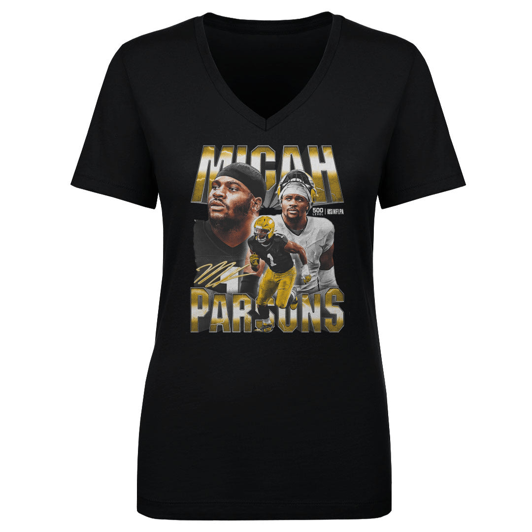 MIcah Parsons Women's V-Neck T-Shirt | 500 LEVEL