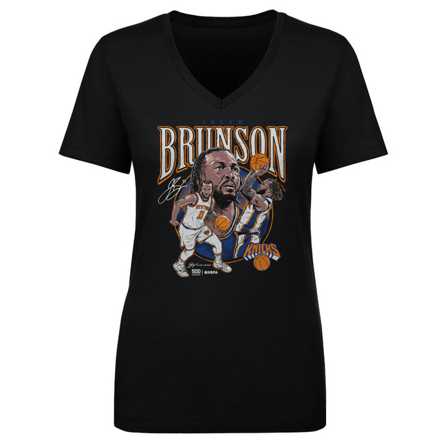 Jalen Brunson Women's V-Neck T-Shirt | 500 LEVEL
