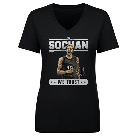Jeremy Sochan Women's V-Neck T-Shirt | 500 LEVEL