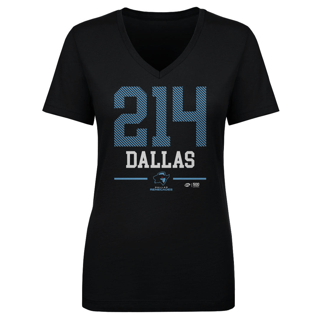Dallas Renegades Women's V-Neck T-Shirt | 500 LEVEL