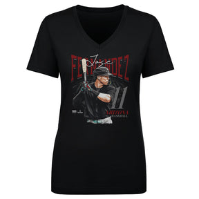 Jose Fernandez Women's V-Neck T-Shirt | 500 LEVEL
