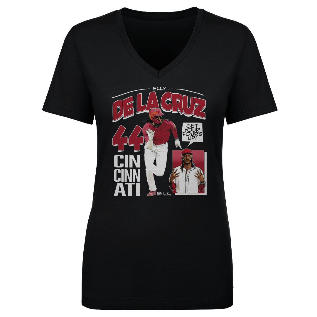 Elly De La Cruz Women's V-Neck T-Shirt | 500 LEVEL