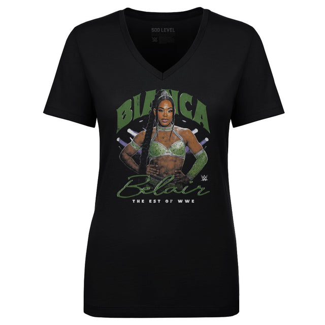 Bianca Belair Women's V-Neck T-Shirt | 500 LEVEL