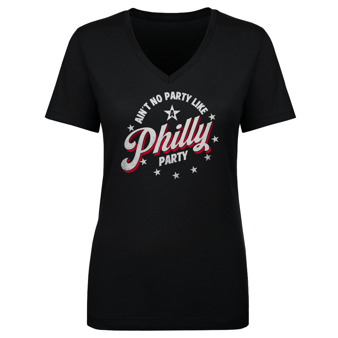 Philadelphia Basketball Women's V-Neck T-Shirt | 500 LEVEL