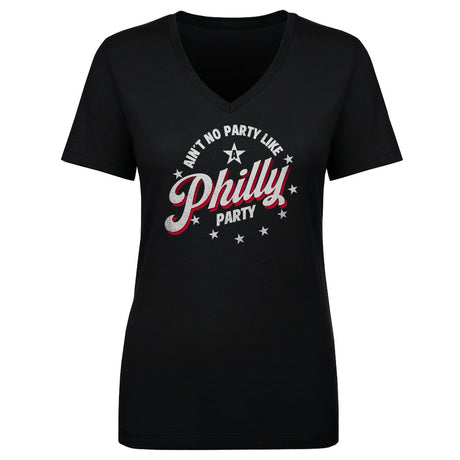 Philadelphia Basketball Women's V-Neck T-Shirt | 500 LEVEL