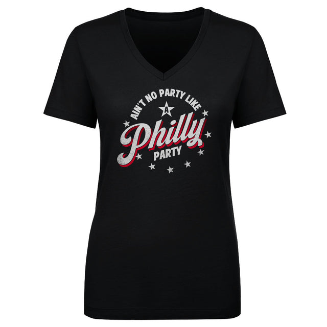 Philadelphia Basketball Women's V-Neck T-Shirt | 500 LEVEL
