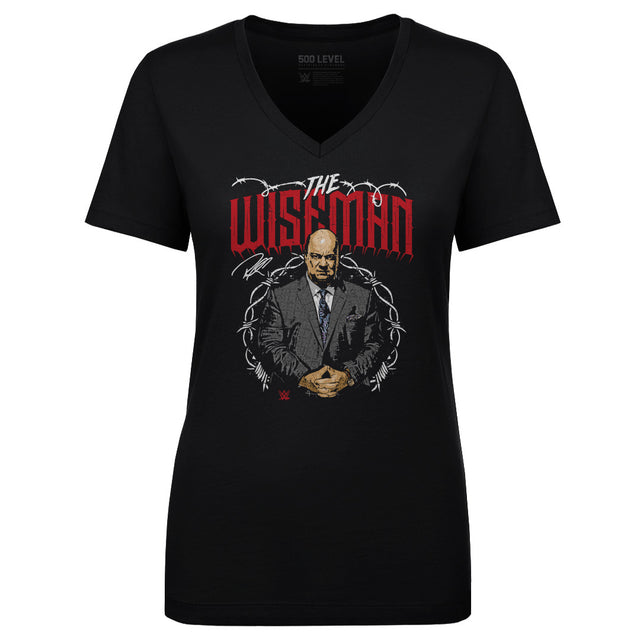 Paul Heyman Women's V-Neck T-Shirt | 500 LEVEL