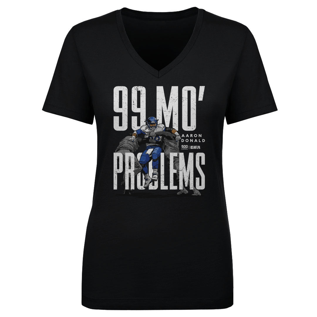 Aaron Donald Women's V-Neck T-Shirt | 500 LEVEL