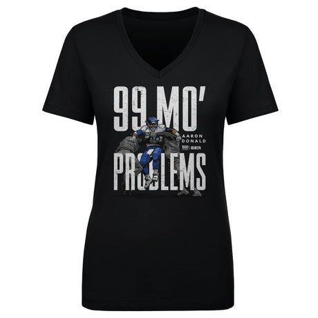 Aaron Donald Women's V-Neck T-Shirt | 500 LEVEL