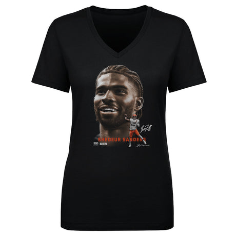 Shedeur Sanders Women's V-Neck T-Shirt | 500 LEVEL