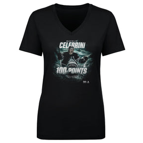 Macklin Celebrini Women's V-Neck T-Shirt | 500 LEVEL