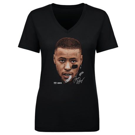 Saquon Barkley Women's V-Neck T-Shirt | 500 LEVEL